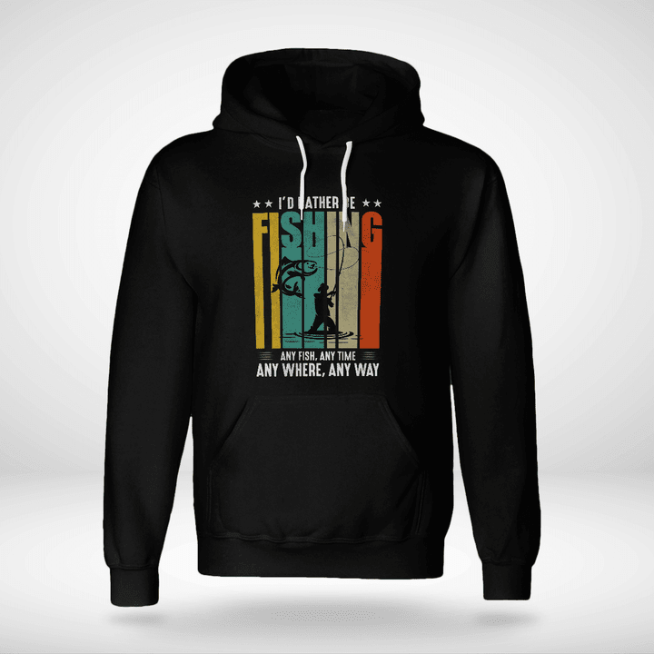 I'D RATHER BE FISHING | UNISEX HOODIE