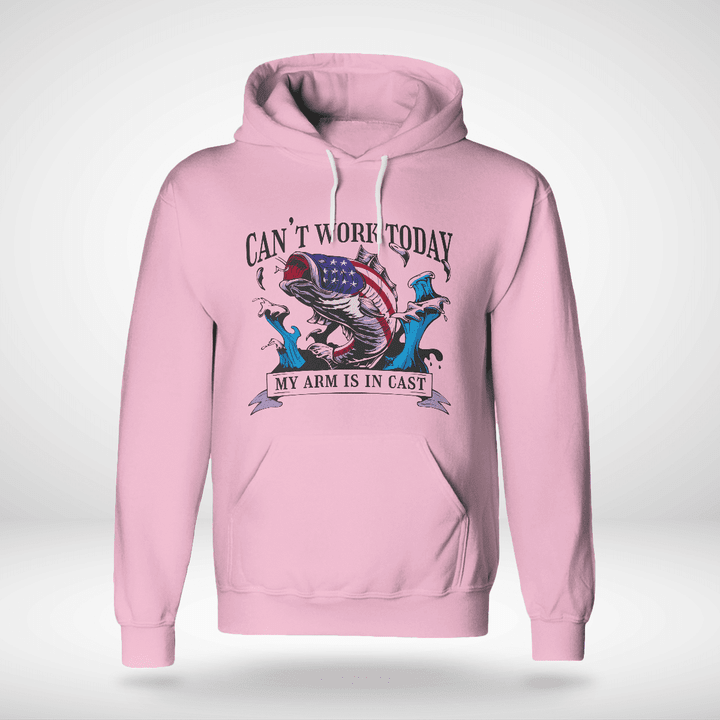 Can't work today my arm is in cast | Unisex Hoodie