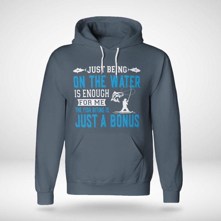JUST BEING ON THE WATER IS ENOUGH FOR ME | UNISEX HOODIE