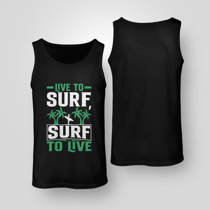 LIVE TO SURF | UNISEX TANK