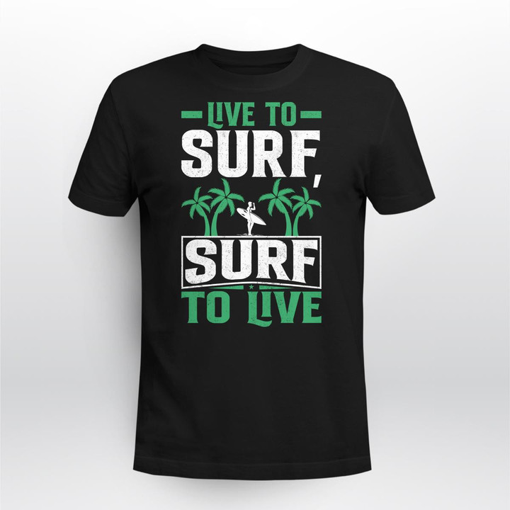 LIVE TO SURF | UNISEX T-SHIRT