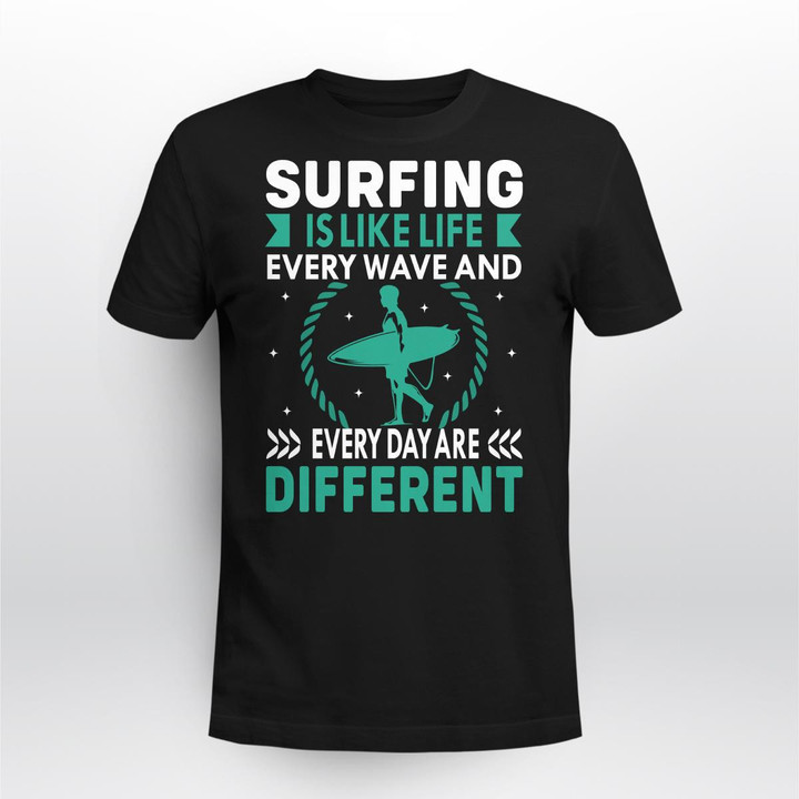 SURFING IS LIKE LIFE | UNISEX T-SHIRT