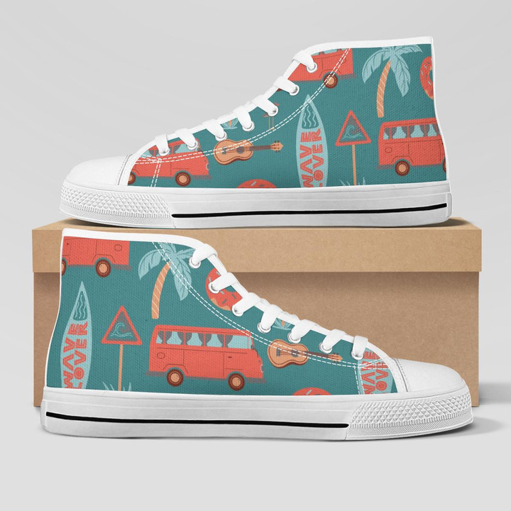 SEA STATE | HIGH TOP SHOES WHITE