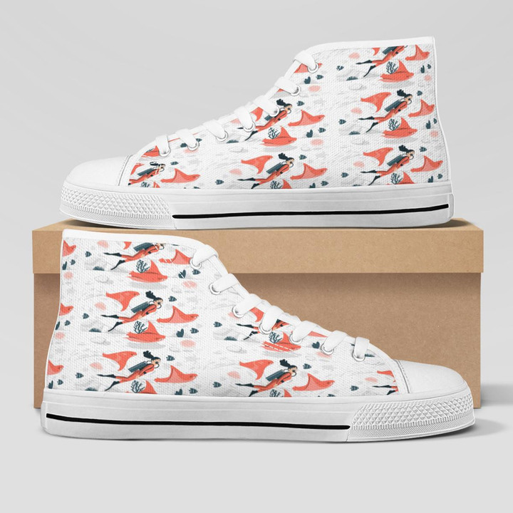 PADDLING PLACE | HIGH TOP SHOES WHITE