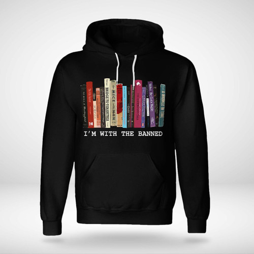 Reading - I'm with the banned Unisex Hoodie Dark color