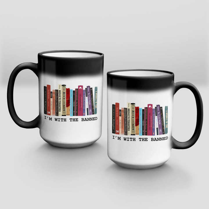Reading - I'm with the banned - Mug and Tumbler - Light color
