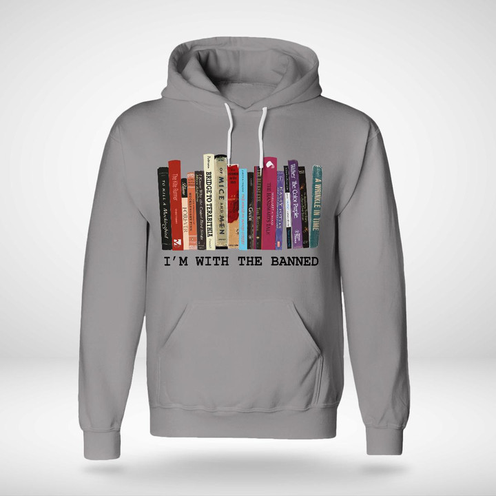 Reading - I'm with the banned - Unisex Hoodie Light color