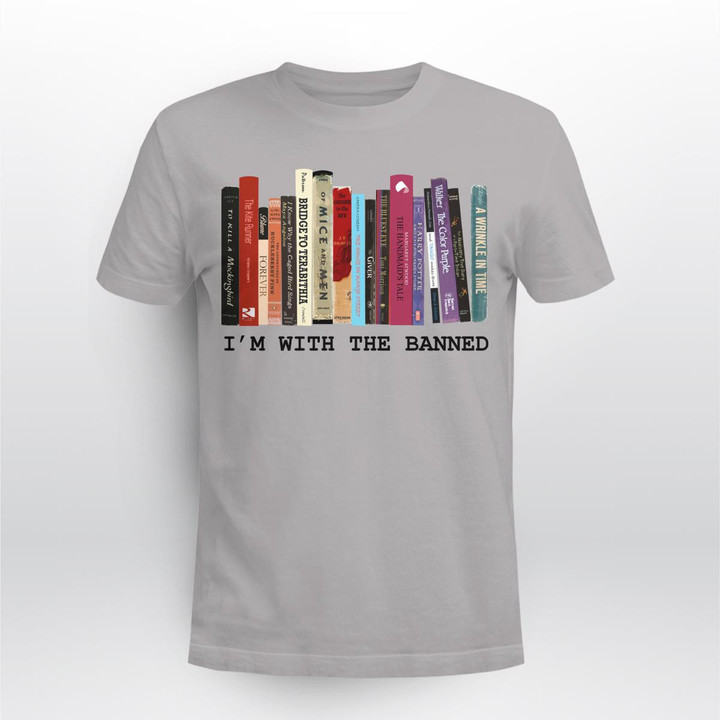 Reading - I'm with the banned -T shirt Light color