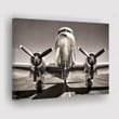 Vintage Airplane Painting Canvas - Canvas Print, Canvas Art, Wall Decor For Living Room