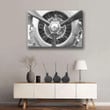 Three Propeller Airplane Engine 2 Painting Canvas - Canvas Print, Canvas Art, Wall Decor For Living Room