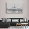 Airplane On The Runway Painting Canvas - Canvas Print, Canvas Art, Wall Decor For Living Room