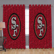 49Er Balls Window Curtains - San Francisco 49Ers Nfl 49Ers Blackout Curtains, Living Room Curtains For Window