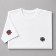 034 Delaware Fightin Blue Hens Embroidered Logo Puff Embroidered Logo T-Shirt - Unisex Short Sleeve Tee