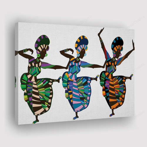 Religious Dance Painting Canvas -  African Canvas Print, Canvas Art, Wall Decor For Living Room