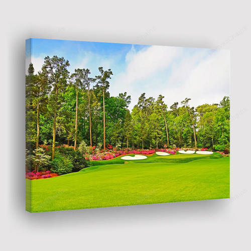 Augusta National Golf Club Painting Canvas -  13th Hole Impressionism Canvas Print, Canvas Art, Wall Decor For Living Room