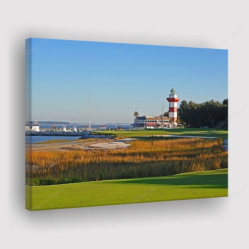 Harbour Town Golf Links Impressionism Painting Canvas - Canvas Print, Canvas Art, Wall Decor For Living Room