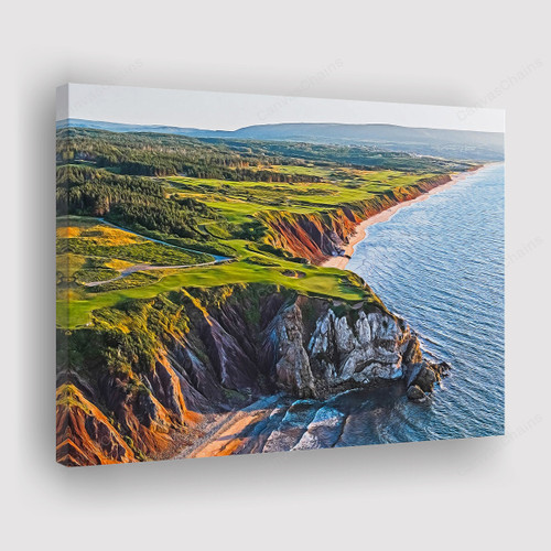 Cabot Cliffs Golf Course Painting Canvas -  Impressionism Canvas Print, Canvas Art, Wall Decor For Living Room