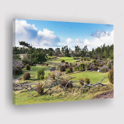 17 At Bandon Trails Golf Course Painting Canvas - Canvas Print, Canvas Art, Wall Decor For Living Room