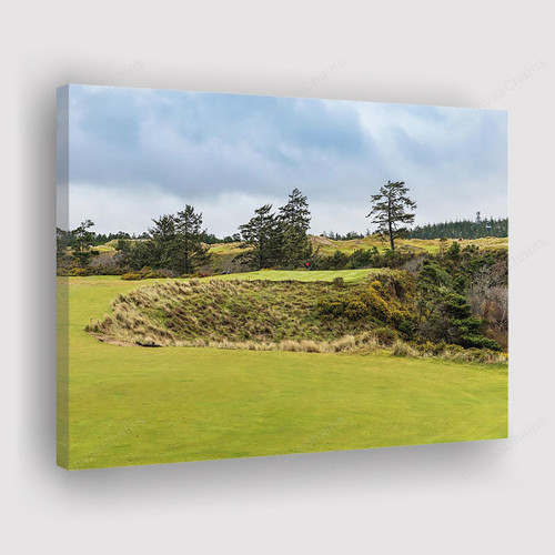 17 At Bandon Dunes Golf Course Painting Canvas - Canvas Print, Canvas Art, Wall Decor For Living Room