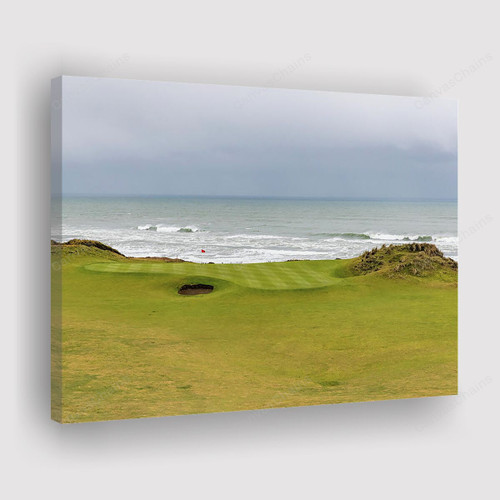 12 At Bandon Dunes Golf Course Painting Canvas - Canvas Print, Canvas Art, Wall Decor For Living Room