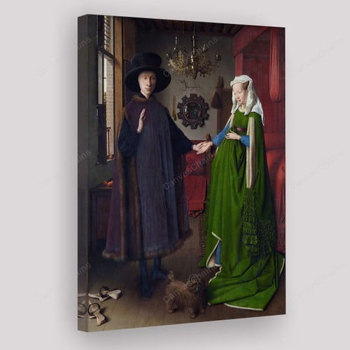 The Arnolfini Portrait Jan Van Eyck Renaissance Painting Canvas - Canvas Art, Canvas Wall Decor, Wall Art, Home Decor