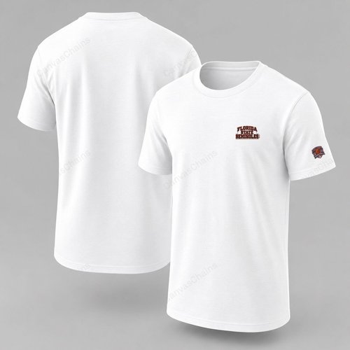 047 Florida State Seminoles Embroidered Logo Puff Embroidered Logo T-Shirt - Unisex Short Sleeve Tee