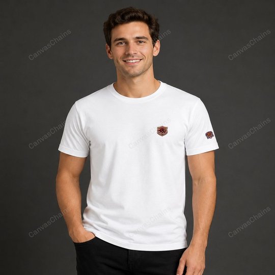 004 Alabama Crimson Tide Embroidered Logo Puff Embroidered Logo T-Shirt - Unisex Short Sleeve Tee
