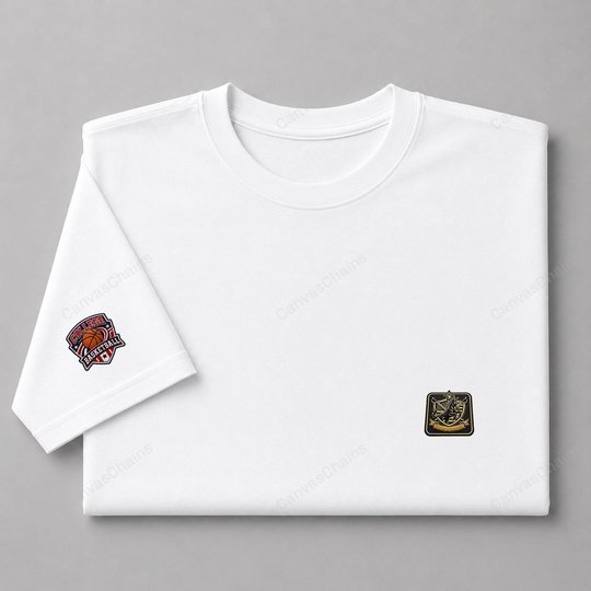 016 Army Black Knights Embroidered Logo Puff Embroidered Logo T-Shirt - Unisex Short Sleeve Tee