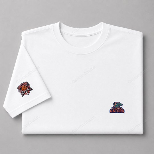 045 Florida Gators Embroidered Logo Puff Embroidered Logo T-Shirt - Unisex Short Sleeve Tee