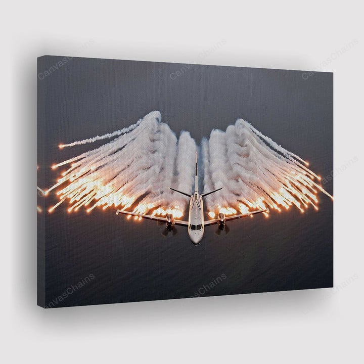 Military Air Force Airplane Painting Canvas - Canvas Print, Canvas Art, Wall Decor For Living Room