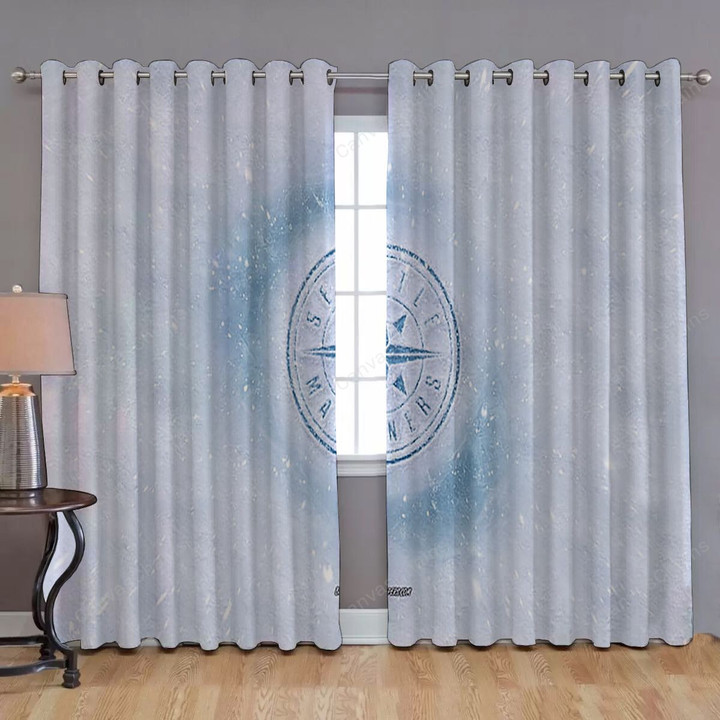Seattle Mariners Window Curtains - American Baseball Club Mlb Blackout Curtains, Living Room Curtains For Window