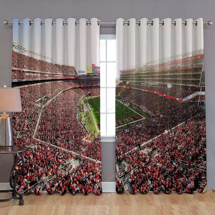 49Ers Stadium 1 Window Curtains - Blackout Curtains, Living Room Curtains For Window