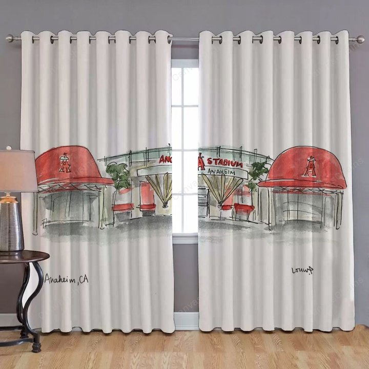 Los Angeles Stadium Window Curtains - Blackout Curtains, Living Room Curtains For Window