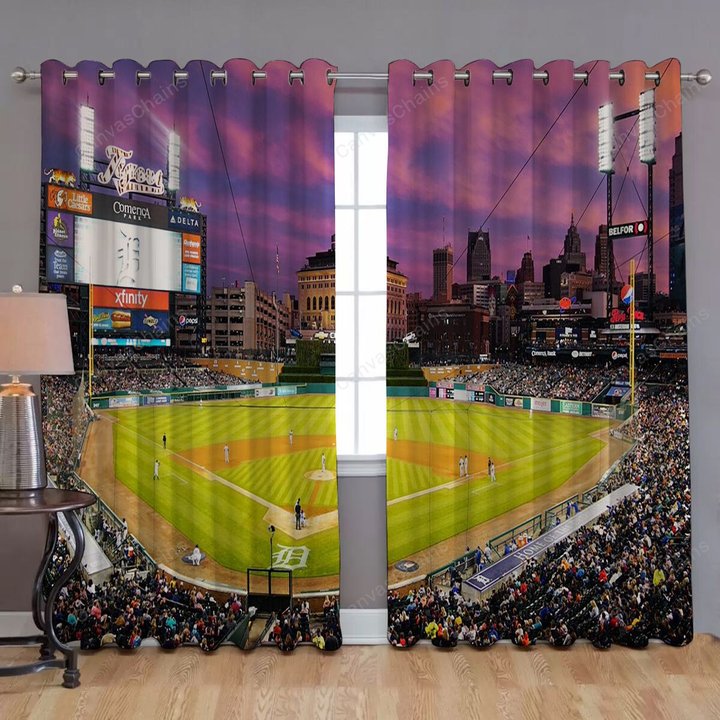Kansas City Royals Vs Detroit Tigers Window Curtains - Blackout Curtains, Living Room Curtains For Window
