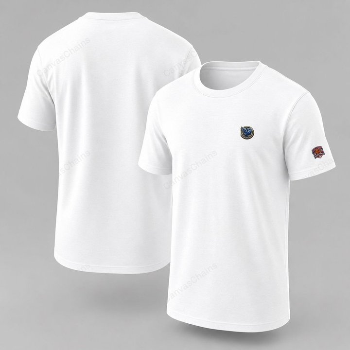 034 Delaware Fightin Blue Hens Embroidered Logo Puff Embroidered Logo T-Shirt - Unisex Short Sleeve Tee