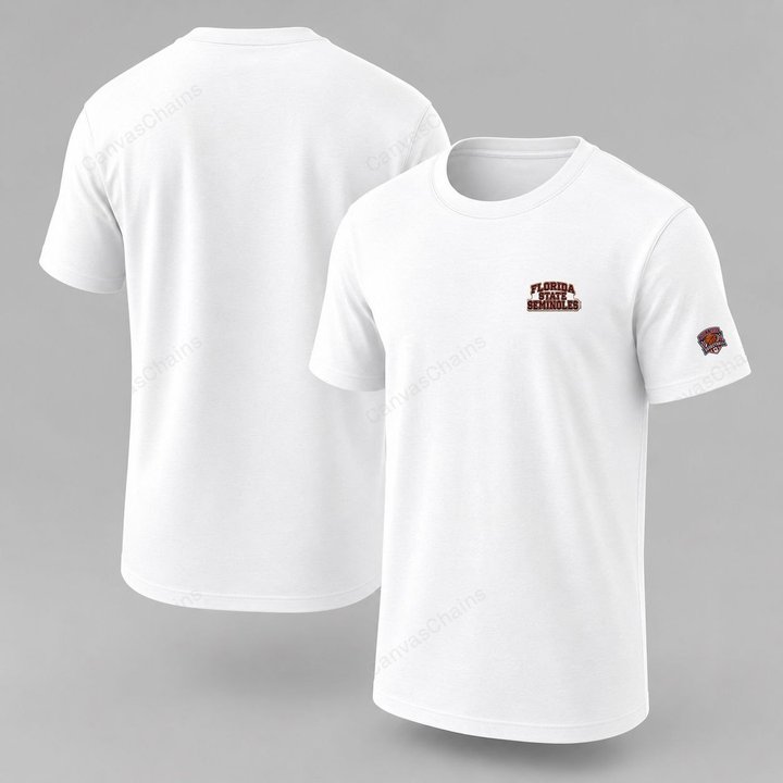 047 Florida State Seminoles Embroidered Logo Puff Embroidered Logo T-Shirt - Unisex Short Sleeve Tee