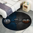 Atalanta gegen Valencia Teppich Rund, Teppiche - UEFA Champions League Outdoor Teppich Rund, Teppich Wohnzimmer, Carpet, Rug