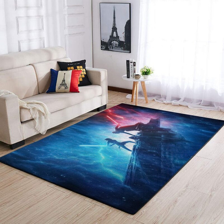 Kylo Ren Vs Rey Star Wars Teppich, Teppiche - Outdoor Teppich, Teppich Wohnzimmer, Küchenteppich, Kinderzimmer, Modern