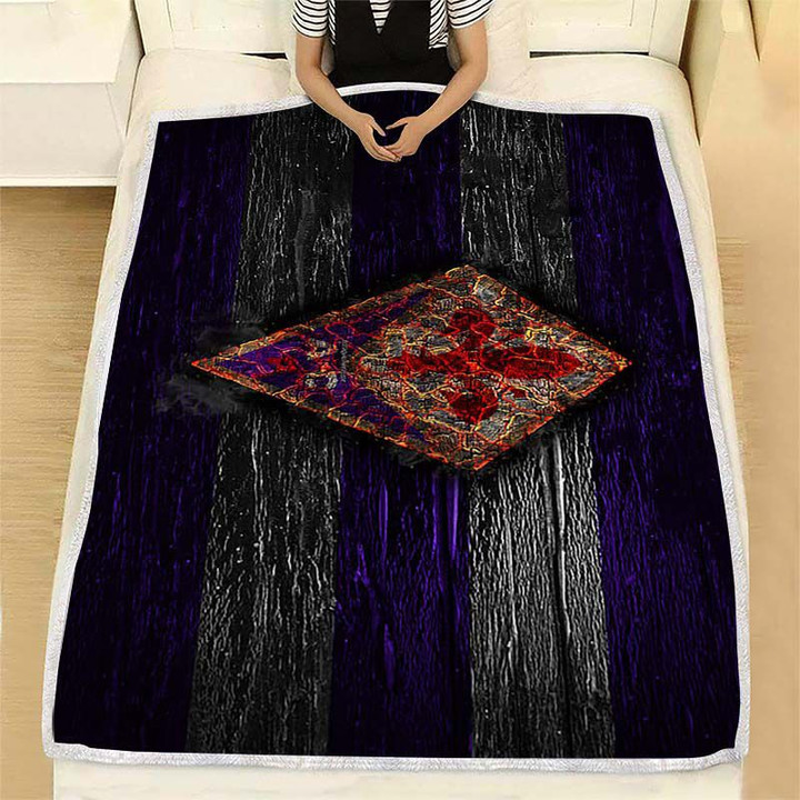 Fiorentina Fc Fire Logo Kuscheldecke - Football Grunge Fleecedecke, Italian Football Club Soccer Decken, Kuschel Decken