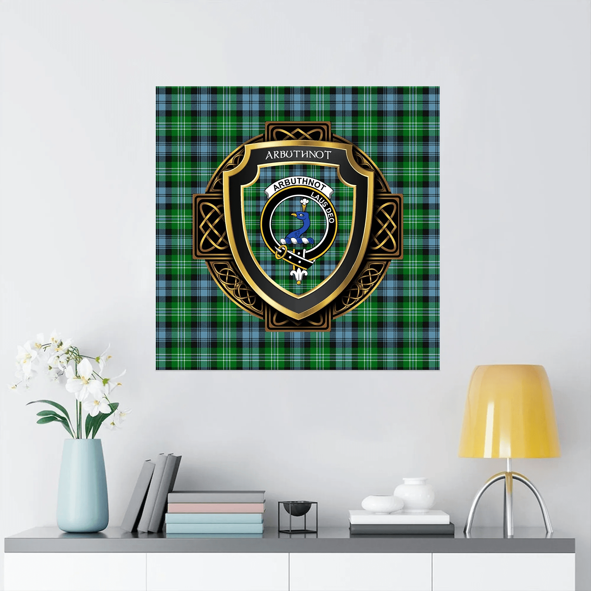 Arbuthnot  Family Crest Personalized Canvas Wall Art Prints Scotland Gift