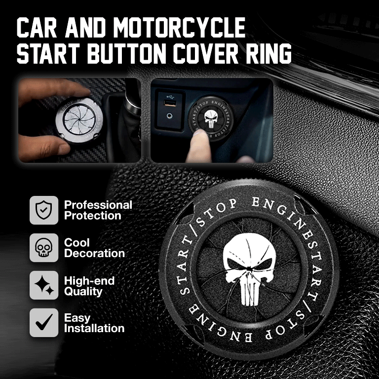 Car And Motorcycle Unravel Start Button Cover Ring