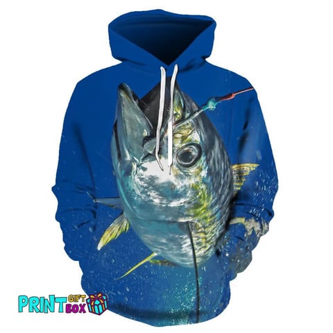 3D Print Deep Sea Fishing Hoodies - print-gifts.com