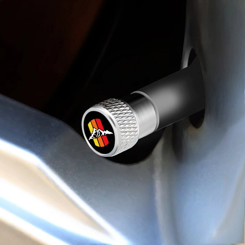 4x Toyota Tire Valve Stem Caps – Black Aluminum, Universal Fit For Cars & Trucks
