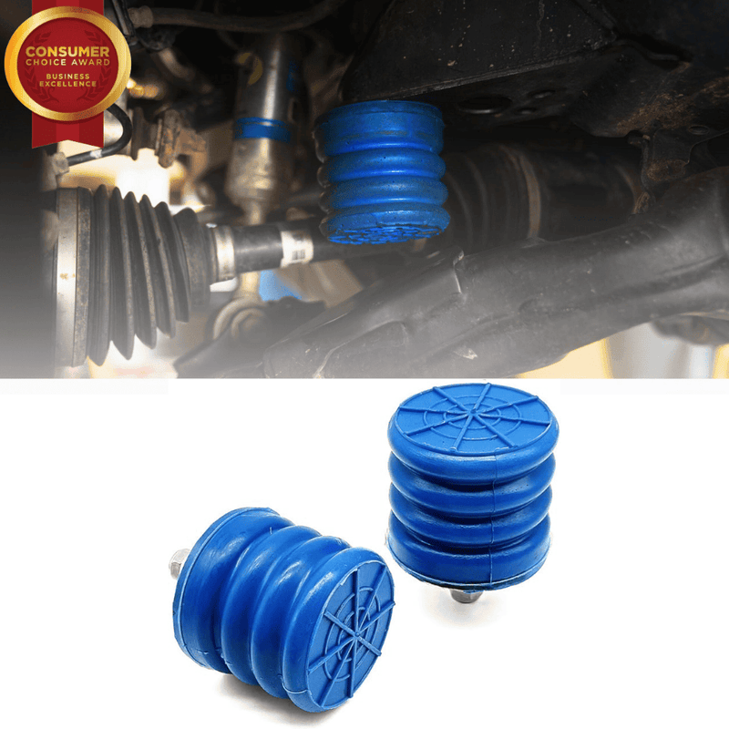 Front airless bump stops, installed