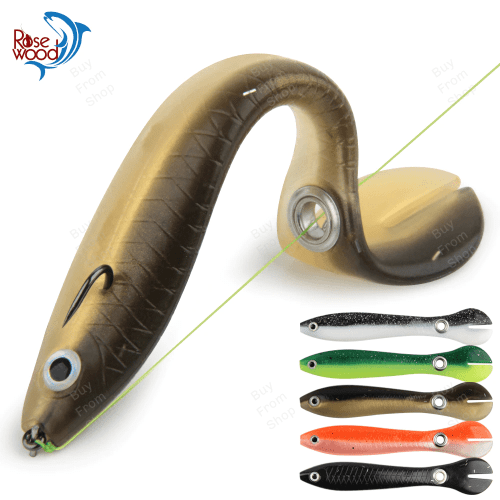 Soft Fishing Lure Can Bounce With Slip Mechanism For Bass/Trout/Pike Fish