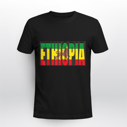 Ethiopia In Ethiopia Flag, Ethiopian Tee Shirt