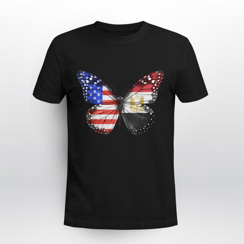 American Egyptian Flag Butterfly Tees