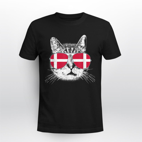 Denmark Flag Danish Cat Sunglasses Funny Men Women Gift