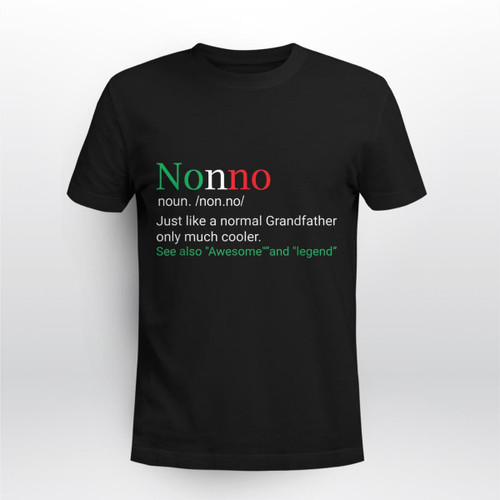 Best Funny Nonno Italian Grandfather Definition Gift T-Shirt