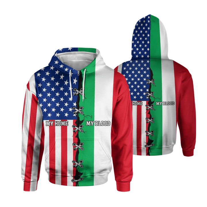 Italy My Blood America My Home Hoodie Special Edition !